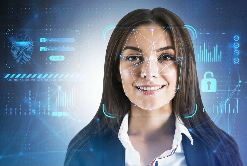 Reconocimiento facial biométrico para autenticación segura en banca digital